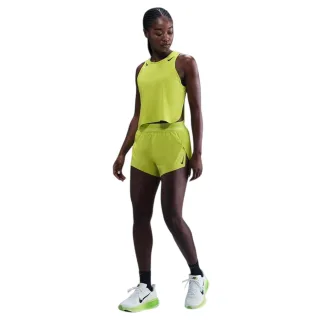 Nike - Ärmelloses Oberteil für Damen, kurz geschnitten (Cyber-Grün/Schwarz)