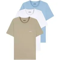 BOSS Unterziehshirt Classic T-Shirt (3-St) mit fein geripptem Rundhalsausschnitt