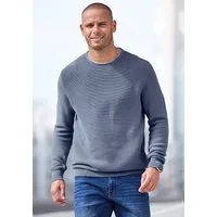 AUTHENTIC LE JOGGER Strickpullover mit Double-Layer Optik, Pullover aus reiner Baumwolle