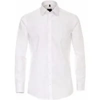 VENTI Langarmhemd VENTI Herren Businesshemd Extralanger-Arm 69er Modern-Fit Weiß