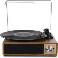 Fofile Bluetooth 5.4 Schallplattenspieler mit 2 Stereo-Lautsprecher 3-Gang Plattenspieler (Vinyl Player, unterstützt Kopfhörer/AUX-Eingang/RCA-Ausgang/USB)