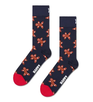 happy socks - Gingerbread Man Sock Blau - Gr. - 38