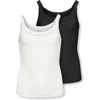 KIDS ONLY Trägertop KOGJILL LIFE S/L TOP CS JRS 2-PACK (Packung, 2-tlg) Baumwollmischung, elastisch