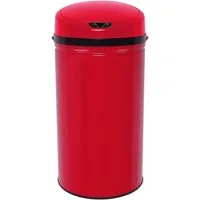 ECHTWERK Mülleimer INOX RED, Infrarot-Sensor, Korpus aus Edelstahl, Fassungsvermögen 42 Liter