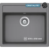 Schock Granitspüle Oslo, quadratisch, 57/51 cm