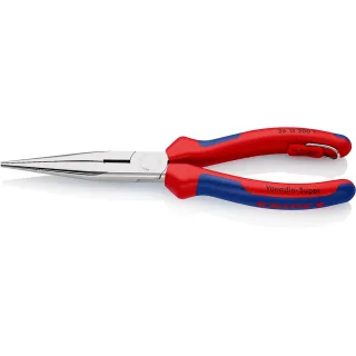 KNIPEX Flachrundzange mit Schneide/Befestigungsöse verchromt - 2615200T