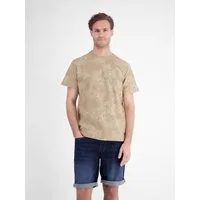 LERROS T-Shirt T-Shirt mit floralem Print und O-Neck in Jersey-Qualität