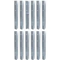 FATMOOSE Schaukelanker SolidRoot Winkelanker – Set mit 4 bis 20 feuerverzinkten Bodenankern, für Fatmoose Spieltürme und Schaukeln, einfache Montage durch direktes Einbetonieren und Verschraubung, (Inklusive Montagematerial (Schrauben, Unterlegscheib