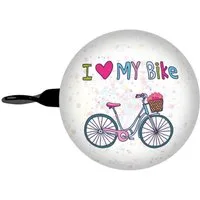 bb Klostermann Fahrradklingel bbeBells DingDong! Ø 60 mm, "I Love my Bike"