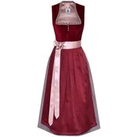 Alpenmärchen Dirndl Langes Dirndl Lorena in rot - ALM1025