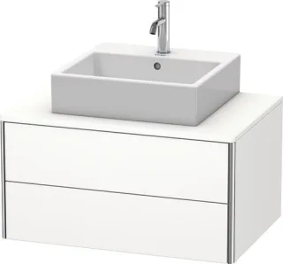 Duravit XSquare Konsolenwaschtischunterbau wandhängend Weiß Supermatt 800x548x400 mm - XS491008484 XS491008484