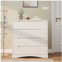 Bealife Kommode weiß, Kommode mit Schubladen, Schrank mit Schubladen, für Wohnzimmer
