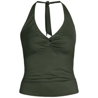 Neckholder-Tankinitop für Damen, Damen, size: regular, Weiß, Nylon-Mischung, by Lands' End