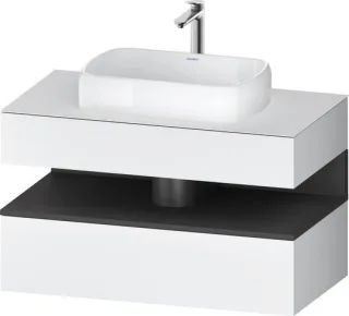 Duravit Qatego Konsolenwaschtischunterbau wandhängend Weiß Matt 1000x550x600 mm - QA4731049180010 QA4731049180010