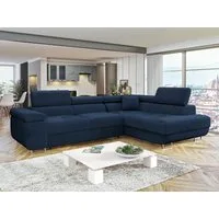 MIRJAN24 Ecksofa Torezio, mit Bettkasten und Schlaffunktion, Einstellbare Kopfstützen, 274x203x70-90 cm