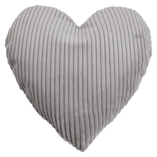Magma Heimtex Dekokissen "SHARA Herzkissen" Kuscheliges Herzkissen mit Cord-Charme