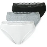 Schiesser Rioslip Modern Multipacks (3er Pack) Spitzenbänder, Baumwollmischung, Single Jersey