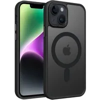 CoolGadget Handyhülle Magnet Hülle für iPhone 14 Schutzhülle mit Metall Kamerarahmen 6,1 Zoll, magnetisches Schutzcase Matt Stoßfest kompatibel mit Magsafe Zubehör
