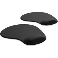 CSL Mauspad Office Gel Mousepad mit ergonomischer Handgelenkauflage, (Spar-Set, 2-St), Office Gel Mousepad mit ergonomischer Handgelenkauflage,schwarz