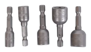 Makita Steckschlüssel-Set magnetisch, 5 Stück - SW6/8/10/12/13 - 1/4" - 50 mm - B-39154