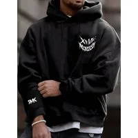 RMK Hoodie Herren Kapuzenpullover Pullover Winter Langarm Smile Smiley mit Baumwolle