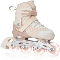 Nattork Inlineskates Kinder Inline-Skates für Mädchen und Jungen, größenverstellbar, Inliner mit leuchtenden Rollen, stabiler Unterstützung für Anfänger