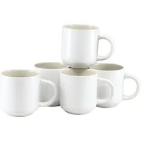 LeGer Home by Lena Gercke Becher Tassen-Set Nayela, 6-tlg., Steinzeug, spülmaschinengeeignet, mikrowellengeeignet, modern