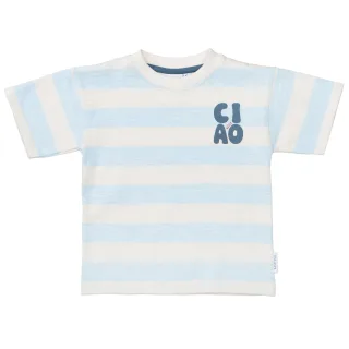 BASEFIELD - Kn.-T-Shirt sky blue stripe - Gr. - 110
