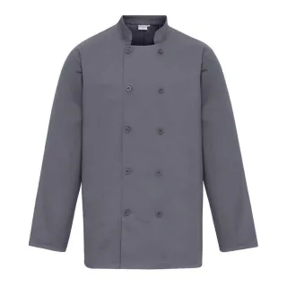 Premier - Kochjacke für Herren/Damen Unisex Langärmlig (Stahl)