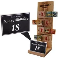 Eiserne Reserve® Geschenkbox 18 Happy Birthday - Eiserne Reserve Mausefalle Geldgeschenk 18. Geburt