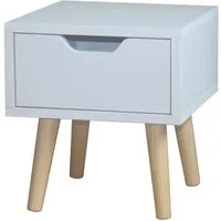 HTI-Living Nachtkommode Nachtschrank 1 Schublade Thekla 29325 (Stück, 1 St., 1 Nachtschrank), Nachttisch 1 Schublade