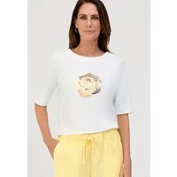 bianca Print-Shirt DINIA mit dezenten grafischem Blumen-Motiv