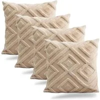 LIVINA HOME Kissenbezug Premium Kissenbezüge, Dekokissen Couchkissen Sofakissen, Kissenhülle, (4 Stück), Kuschelkissen Zierkissen, Kissen Bezug Set, Valentinstag Geschenk