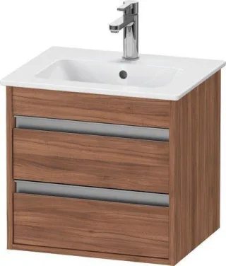 Duravit Ketho Waschtischunterbau wandhängend Nussbaum Matt 500x412x480 mm - KT644407979 KT644407979