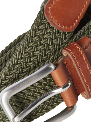 JACK&JONES - JACSPRING WOVEN BELT NOOS Forest Night - Gr. - 105