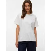 Vero Moda Kurzarmshirt VMYVONNE CATY SS TOP BOX JRS mit Rückenprint