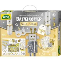 Lena® Kreativset Bastelkoffer Gold & Silber