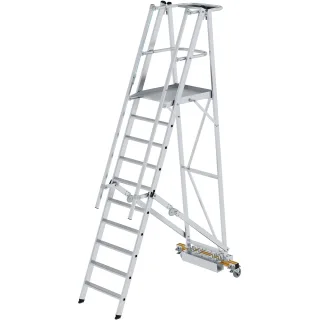 Munk Plattformleiter klappbar mit schmalem Fahrwerk - 052710