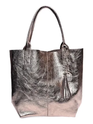 Roberta M Bronze Rindsledertasche