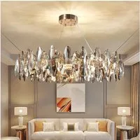 RRBEST Kronleuchter LED Abnehmbare E14 Glühbirne, Pendelleuchte, Industriel Deckenleuchte, Küchenlampen Hängelampe Lampe Schlafzimmer