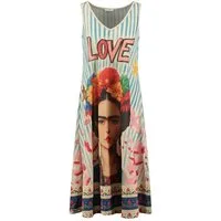 Key Largo Druckkleid WD LOVE v-neck (1-tlg)