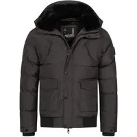 Alessandro Salvarini Winterjacke ASLeonio mit warmem Teddyfell und abnehmbarer Kapuze
