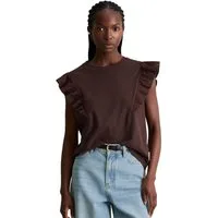 Marc O'Polo DENIM T-Shirt aus weichem Rippjersey