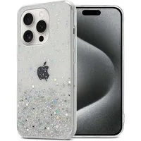 Cadorabo Handyhülle für iPhone 15 PRO MAX Hülle Apple iPhone 15 PRO MAX, Flexible TPU Silikon Handy Schutzhülle - Hülle - mit Glitzer