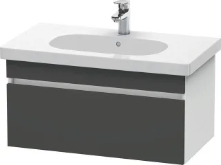 Duravit DuraStyle Waschtischunterbau wandhängend Graphit & Weiß Matt 800x453x398 mm - DS638404918 DS638404918