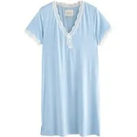 LAURA ASHLEY Nachthemd Laura Ashley Modal-Nachthemd mit Spitzenbesatz (1-tlg)