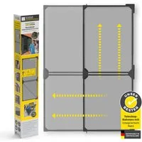 EASYmaxx Insektenschutz-Tür Moskitonetz Magic Fit 115x270cm anthrazit Schwingtür, Schutz vor Mücken Wespen Spinnen kein Bohren Kleben wettergeschützt