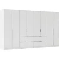 OTTO home Drehtürenschrank Kleiderschrank Schrank Garderobe AGORDO mit Dekor- oder Hochglanzfront (in zwei Griff-Farben, Breite 360 cm) mit Außenschubkästen, Serie in 7 Breiten und 2 Höhen MADE IN GERMANY