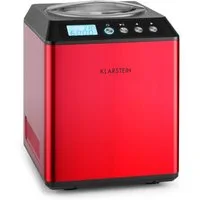 Klarstein Eismaschine Vanilla Sky Eiscreme-Maschine Kompressor 2L 180W Edelstahl 30-40 Min., 2 l, 180 W, Eisbereiter Eismaschine ohne Vorkühlen für Sorbet & Frozen Yogurt