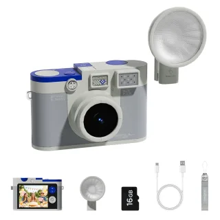 Chuzhao M3 Filter Camera 48MP 4K Vlogging Travel Camera with Fill Light Compact Digital Camera for Photography Student C